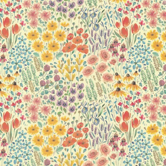 Wildflowers Floral Print Paper ~ Kartos Italy